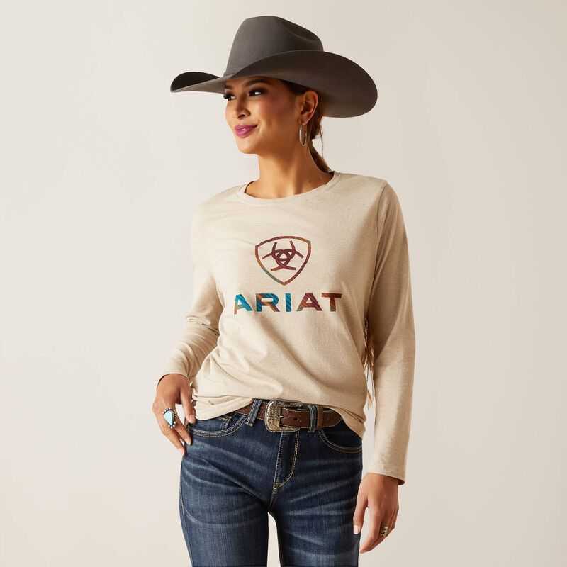 Ariat Serape Shield Tee Beige | 495VXYBSP