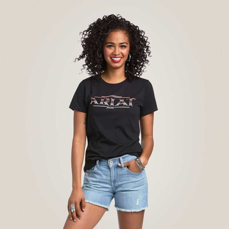 Ariat Serape Style T-Shirt Black | 329ZMGWAX