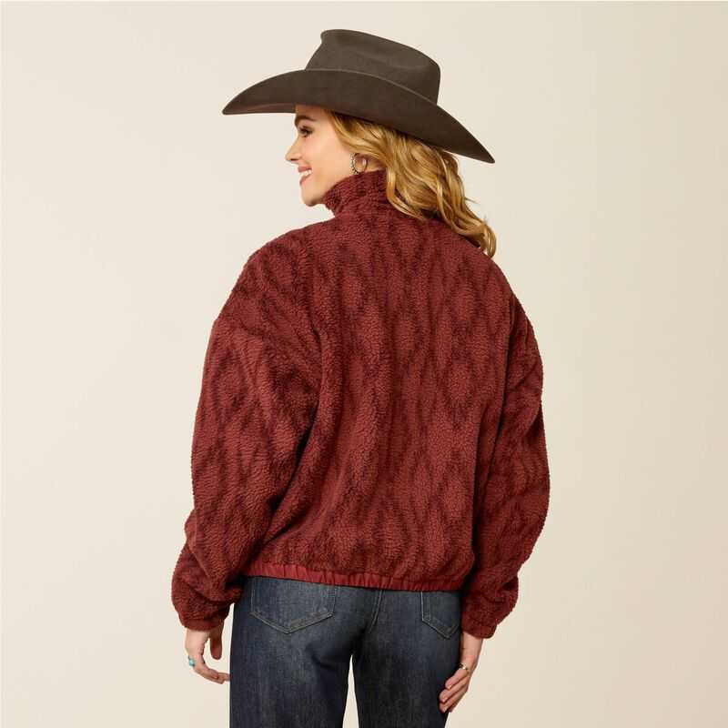 Ariat Sherpa Blocked Jacket Tonal Port Print | 471QLCPBO