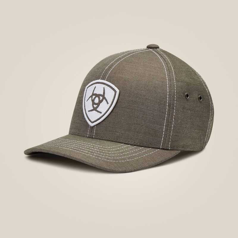 Ariat Shield Logo Patch Cap Grey | 102NTVCUG