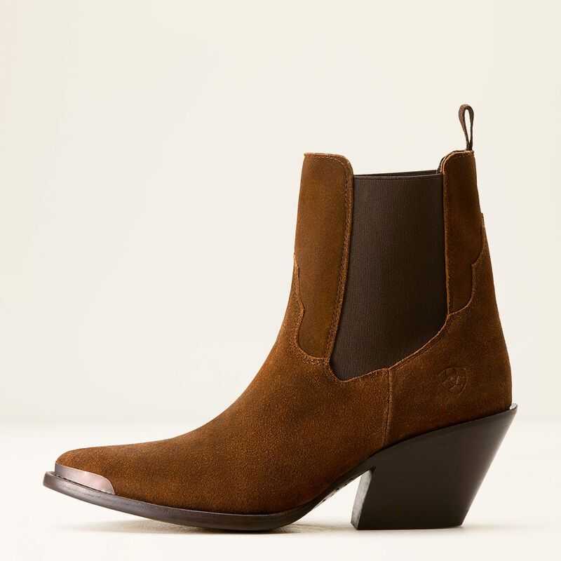 Ariat Shiloh Bootie Dark Ginger Suede | 810XPKMOS