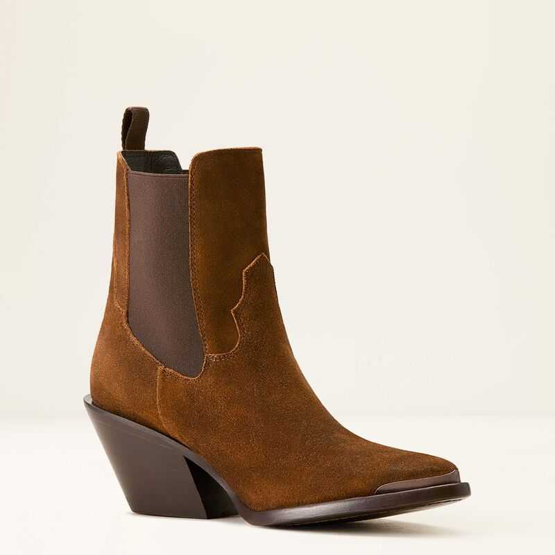 Ariat Shiloh Bootie Dark Ginger Suede | 810XPKMOS