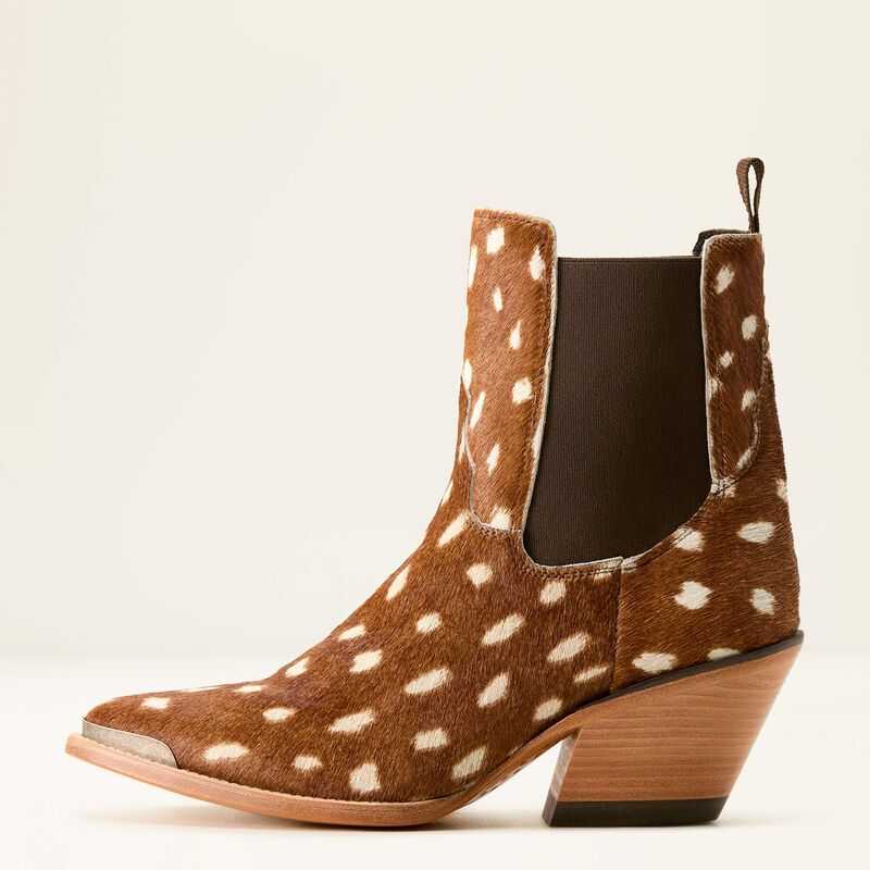 Ariat Shiloh Bootie Hair On Deer Print | 809VYANBF