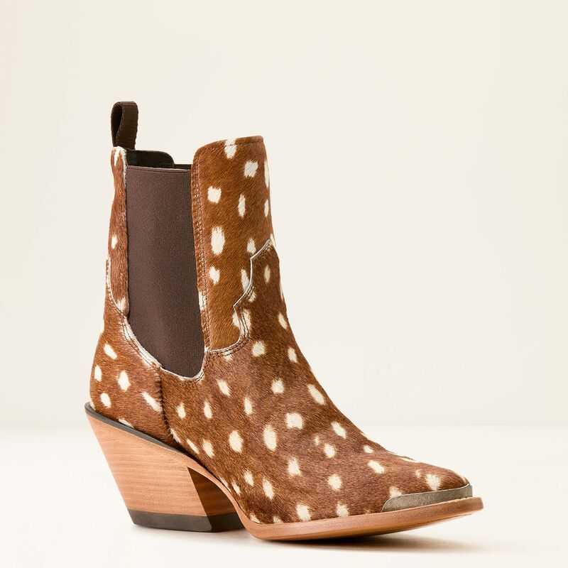 Ariat Shiloh Bootie Hair On Deer Print | 809VYANBF