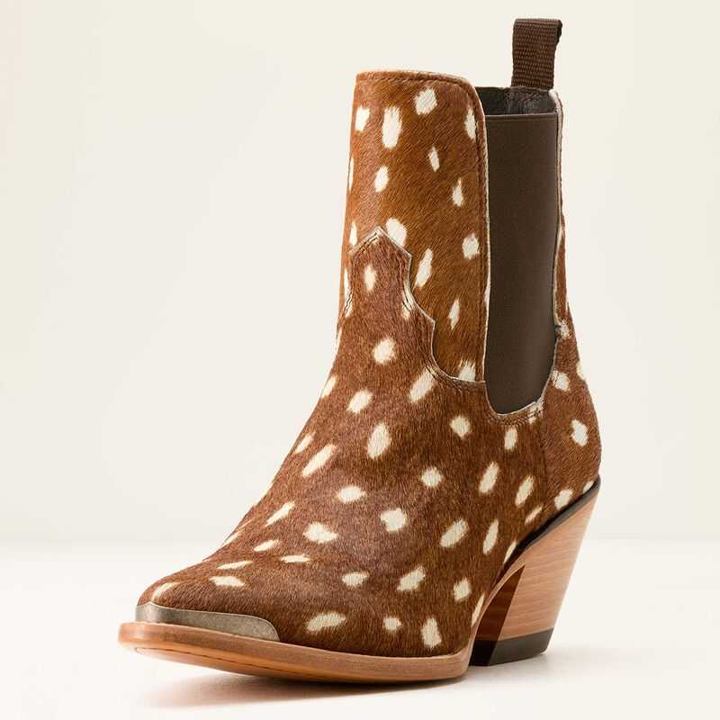 Ariat Shiloh Bootie Hair On Deer Print | 809VYANBF