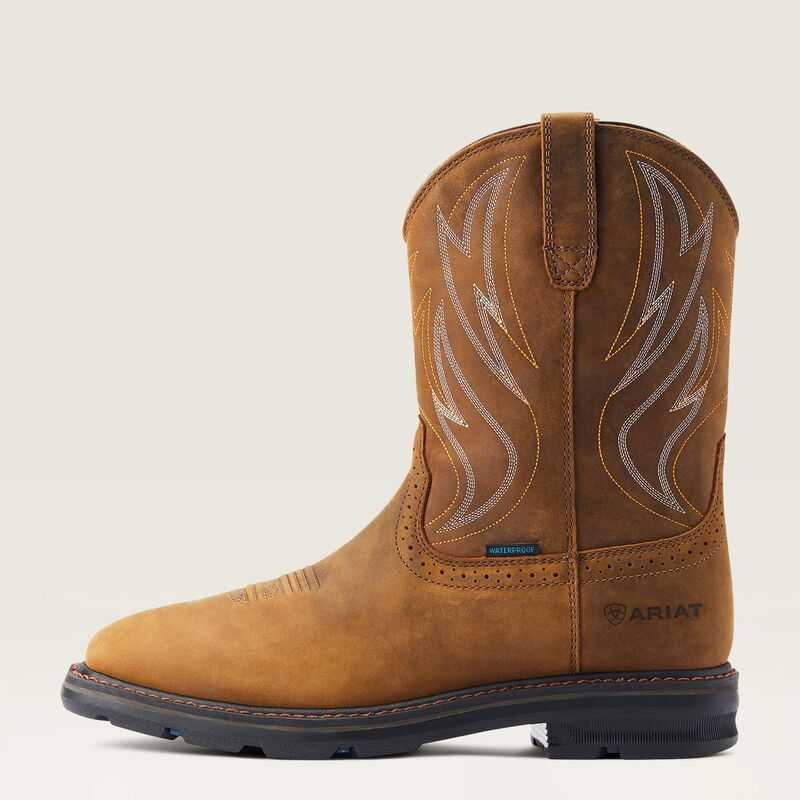 Ariat Sierra Shock Shield Waterproof Work Boot Brown | 259SPHAIW