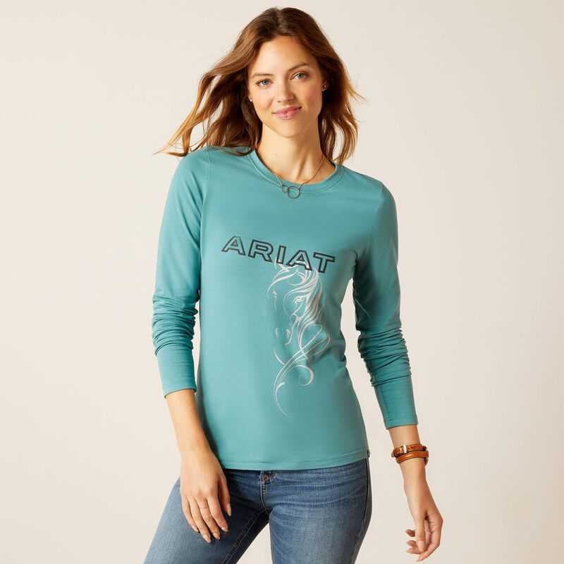 Ariat Silhouette T-Shirt Arctic | 019DGYBEJ