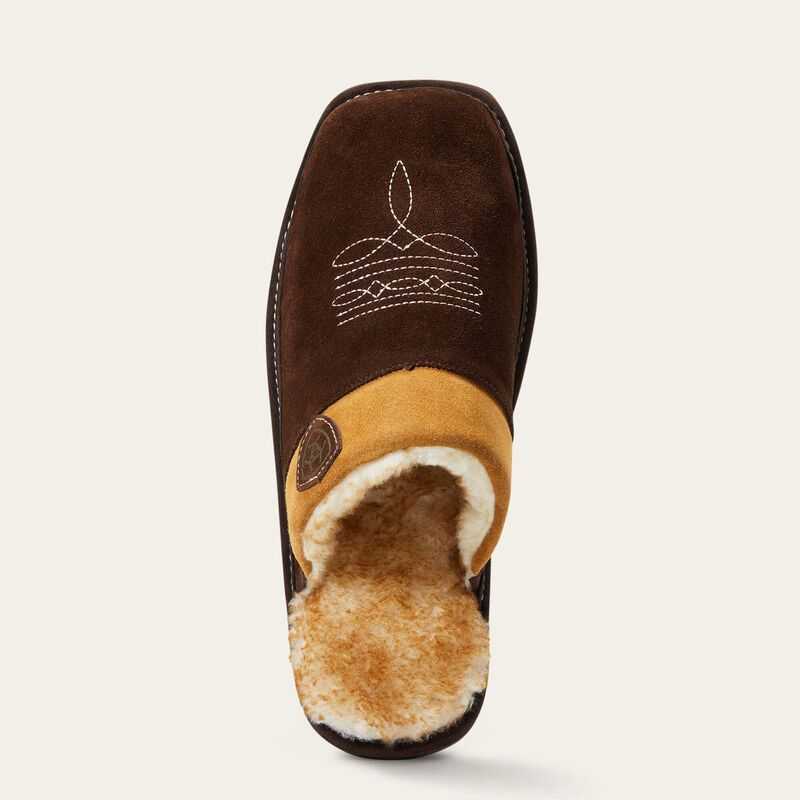 Ariat Silversmith Square Toe Slipper Chocolate | 123IEFNCM