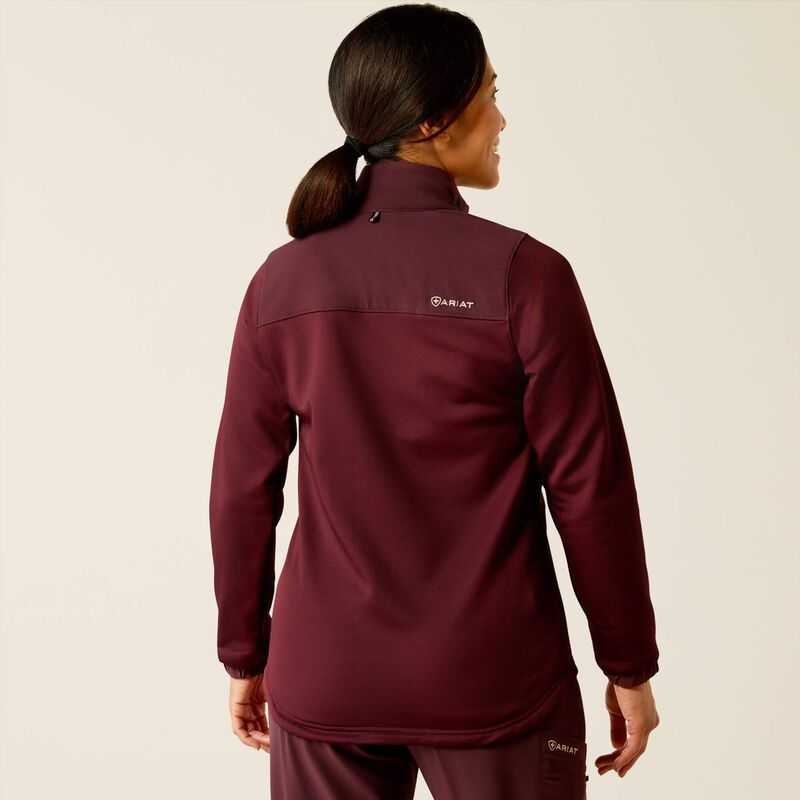 Ariat Sina Fleece Scrub Jacket Winetasting | 460PLHTNF