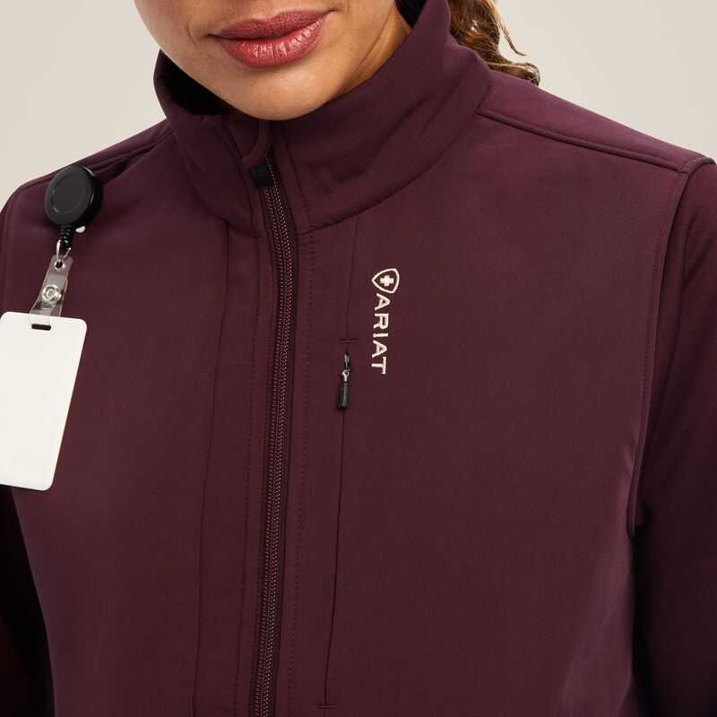 Ariat Sina Fleece Scrub Jacket Winetasting | 460PLHTNF