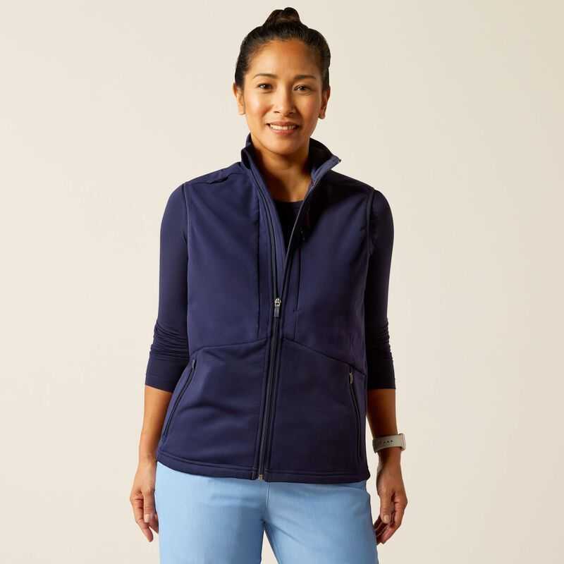 Ariat Sina Fleece Scrub Vest Navy | 354VTNYSO