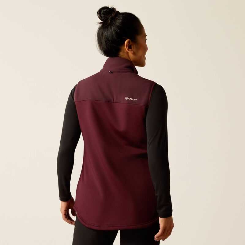 Ariat Sina Fleece Scrub Vest Winetasting | 237NQYSGA