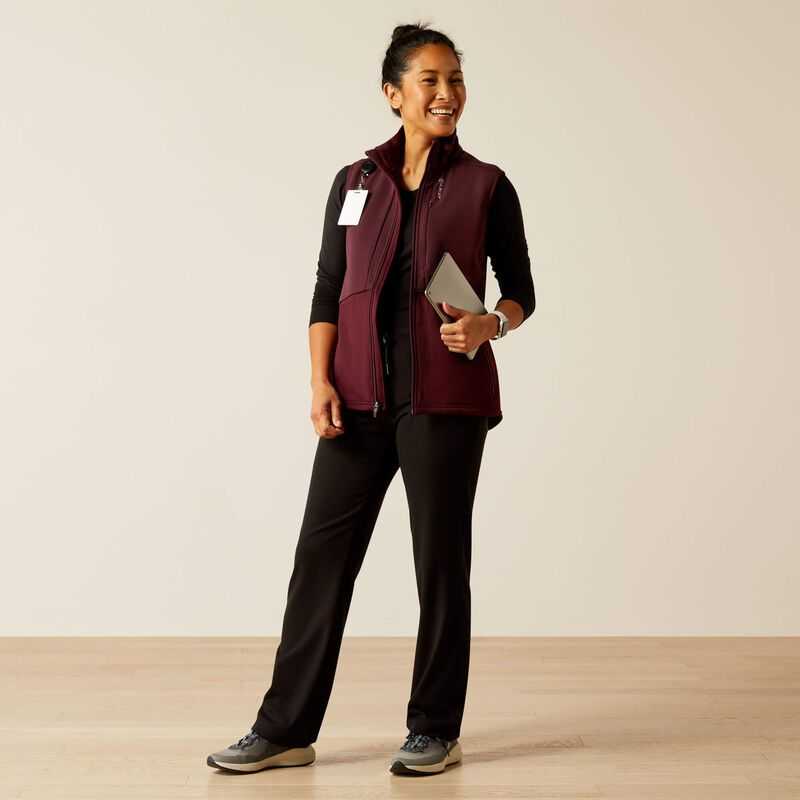 Ariat Sina Fleece Scrub Vest Winetasting | 237NQYSGA