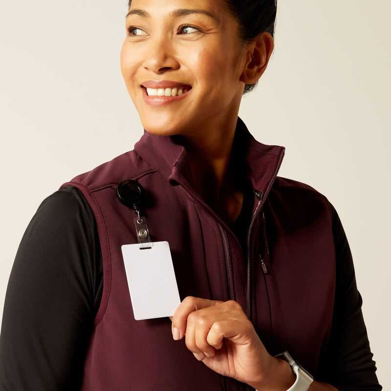 Ariat Sina Fleece Scrub Vest Winetasting | 237NQYSGA