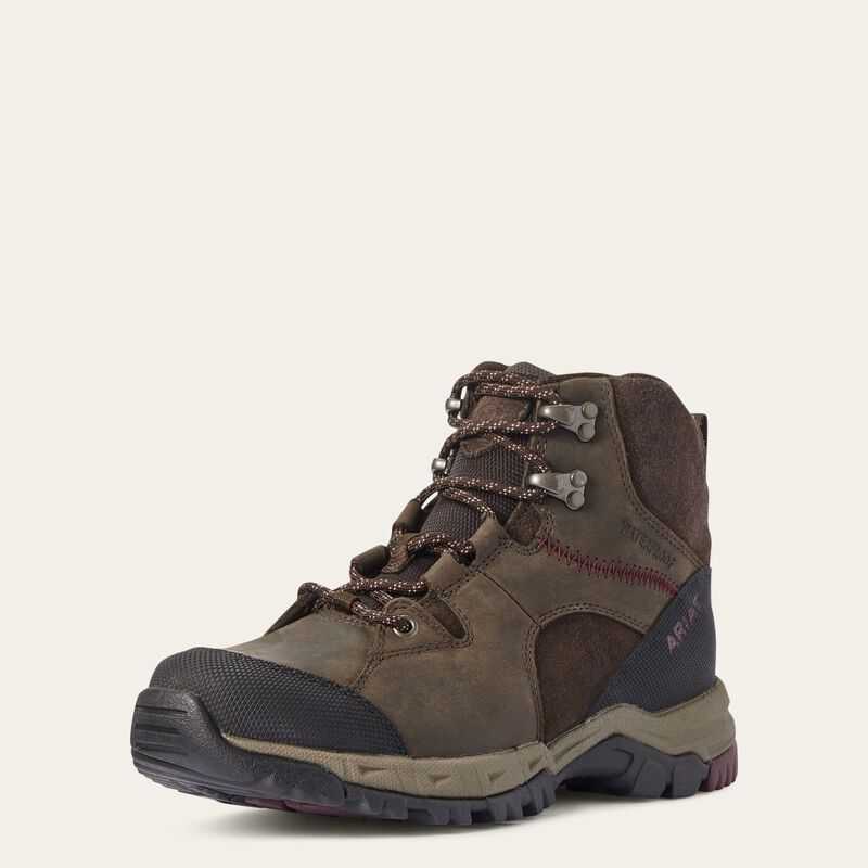 Ariat Skyline Mid Waterproof Dark Brown | 574FUYXZM