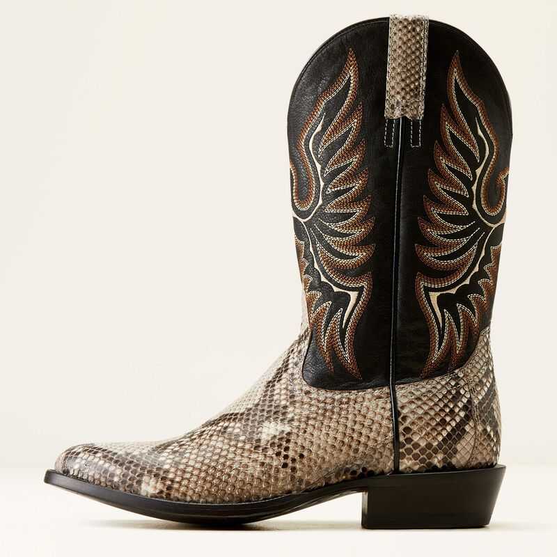 Ariat Slick Cowboy Boot Beige / Black | 896QVZSPN