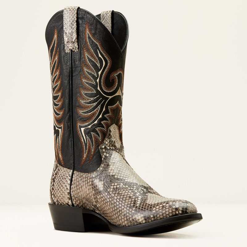 Ariat Slick Cowboy Boot Beige / Black | 896QVZSPN