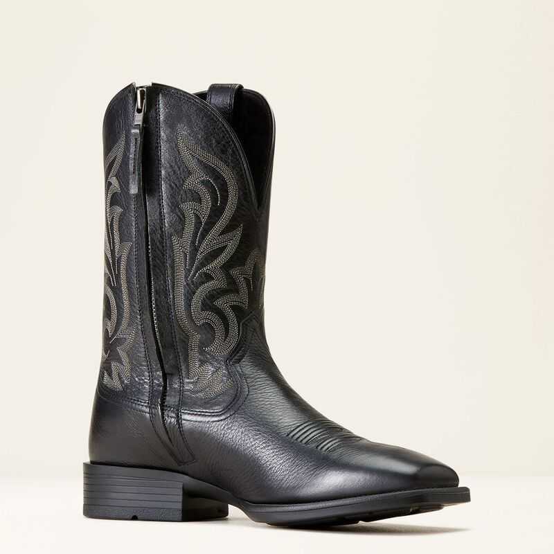 Ariat Slim Zip Ultra Western Boot Black | 780PJUDNF