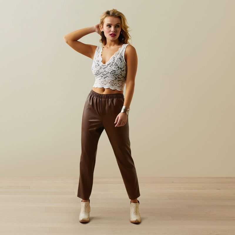 Ariat Small Town Jogger Pant Fondue Fudge | 418FYAXUM