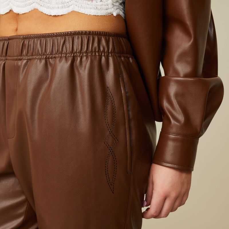 Ariat Small Town Jogger Pant Fondue Fudge | 418FYAXUM