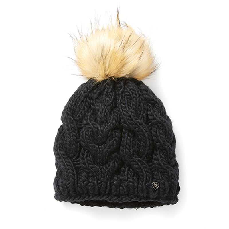 Ariat Snug Cable Beanie Black | 586HVIZDP