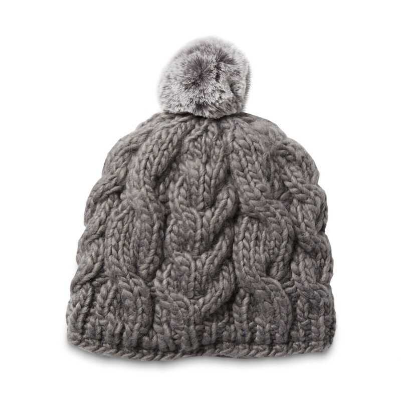 Ariat Snug Cable Beanie Grey | 782XZJAVT