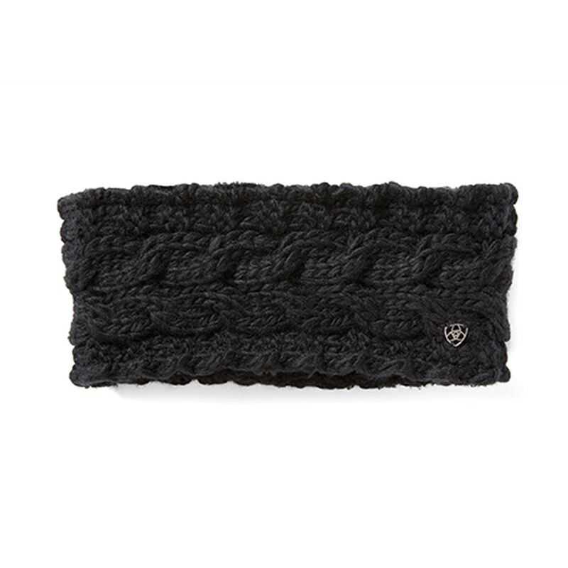 Ariat Snug Cable Headband Black | 513ALODBM