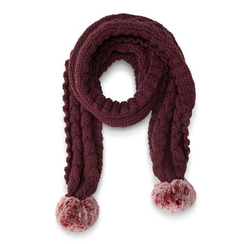 Ariat Snug Cable Scarf Malbec | 849QHRLTG