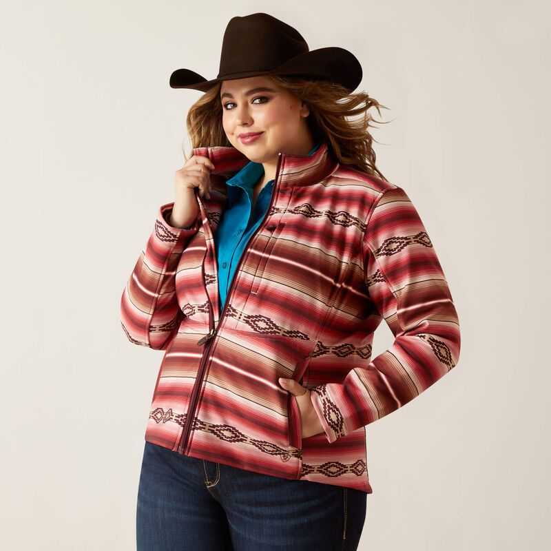 Ariat Softshell Jacket Blushing Serape | 578JPVQDE