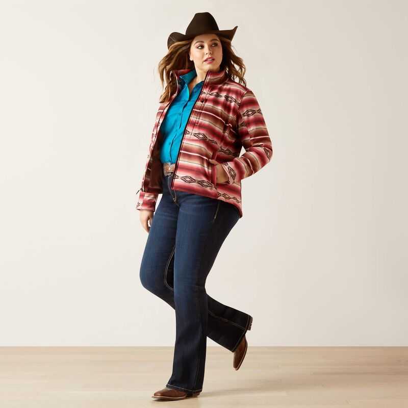 Ariat Softshell Jacket Blushing Serape | 578JPVQDE