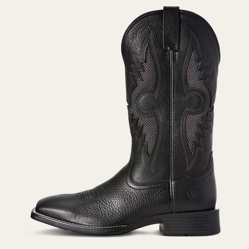 Ariat Solado VentTEK Western Boot Black Dark Grey | 840WREKJB