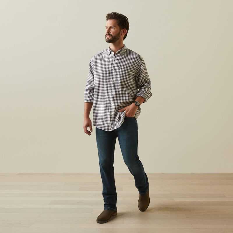 Ariat Sonoma Shirt Banyan Bark Check | 367HQMCOD