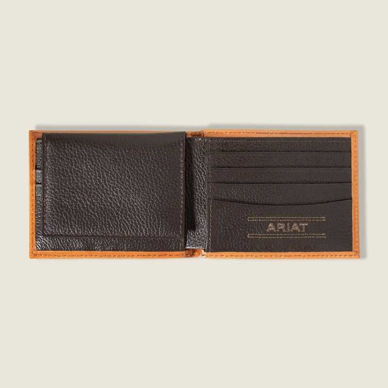 Ariat Southwest Emboss Bifold Wallet Brown | 642QZKIOS