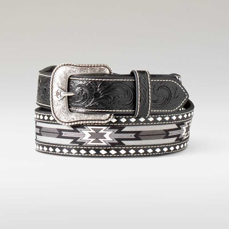 Ariat Southwest Inlay Belt Black | 742GAZJLD