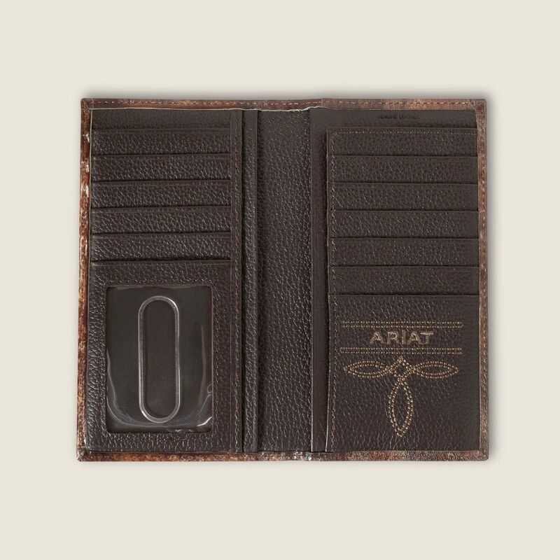 Ariat Southwest Outline Rodeo Wallet Brown | 086UKFIPL