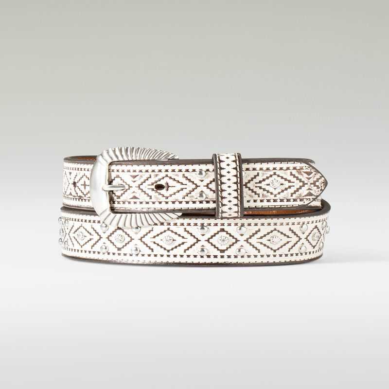 Ariat Southwest Stud Belt White | 069LHOGJI