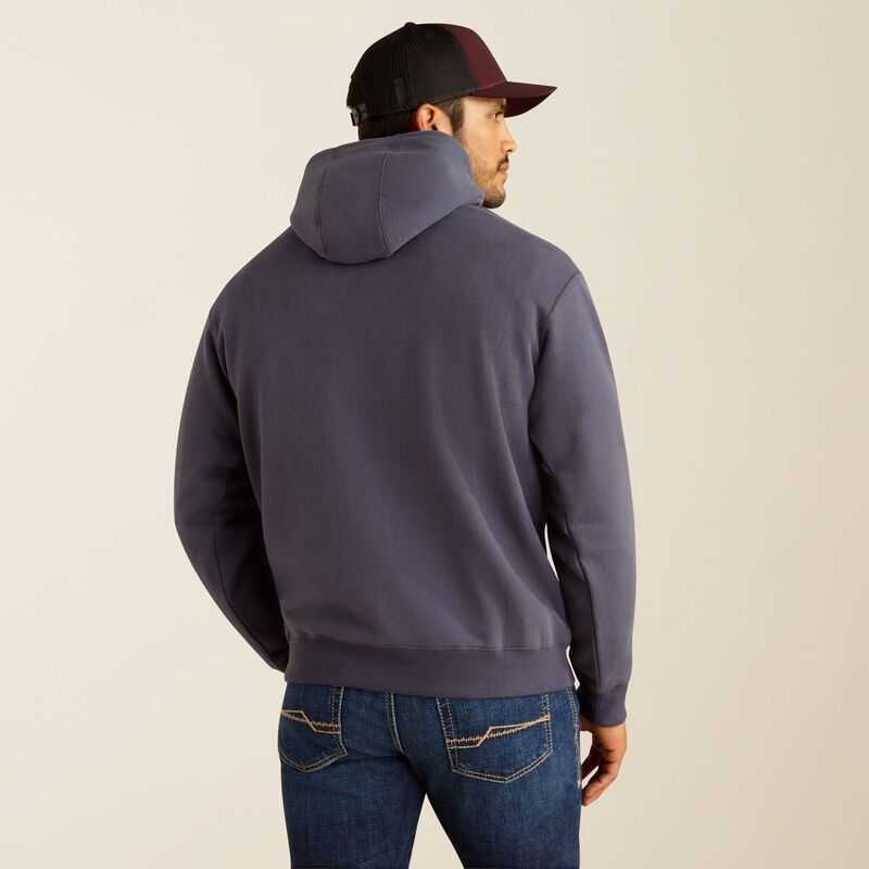 Ariat Southwestern Longhorn Hoodie Grey | 056VLXFSU