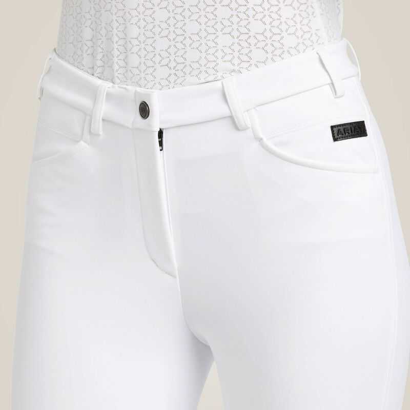 Ariat Speranza Knee Patch Breech White | 395BKFJTL