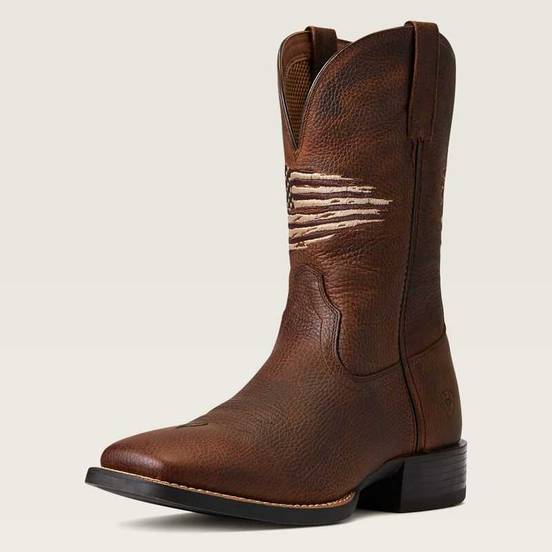 Ariat Sport All Country Western Boot Brown | 846UNVCFI