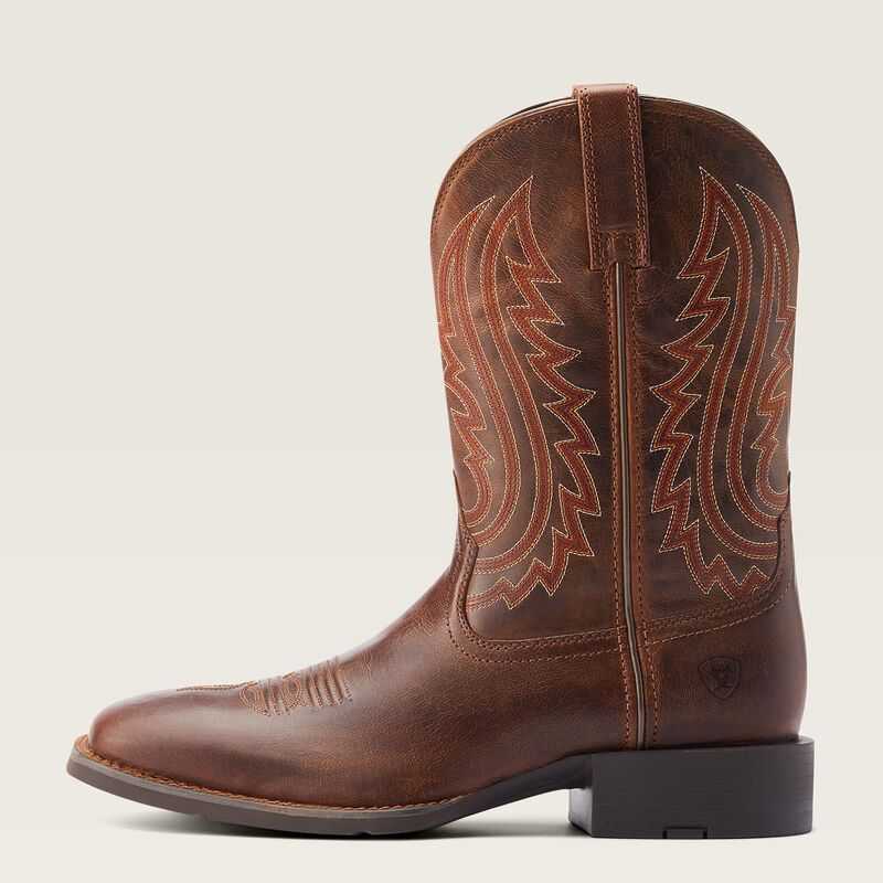 Ariat Sport Big Country Cowboy Boot Almond Buff | 082UMLVGR