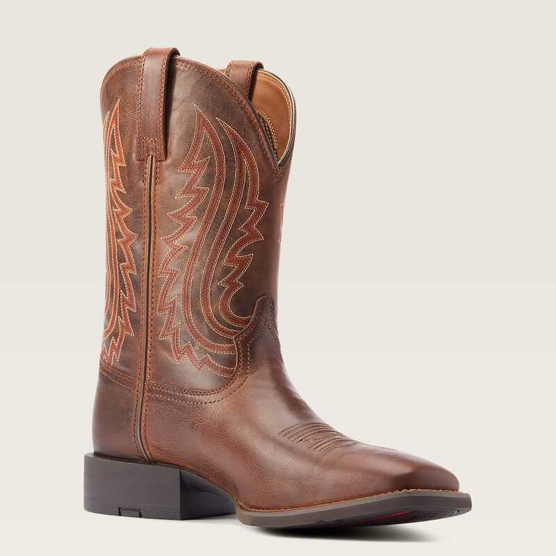 Ariat Sport Big Country Cowboy Boot Almond Buff | 082UMLVGR