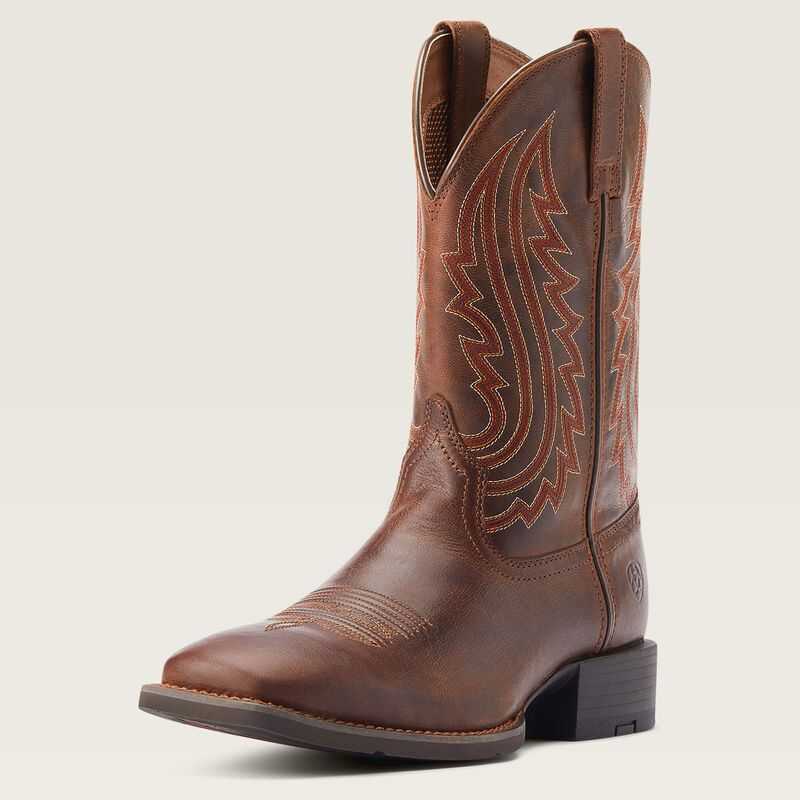 Ariat Sport Big Country Cowboy Boot Almond Buff | 082UMLVGR