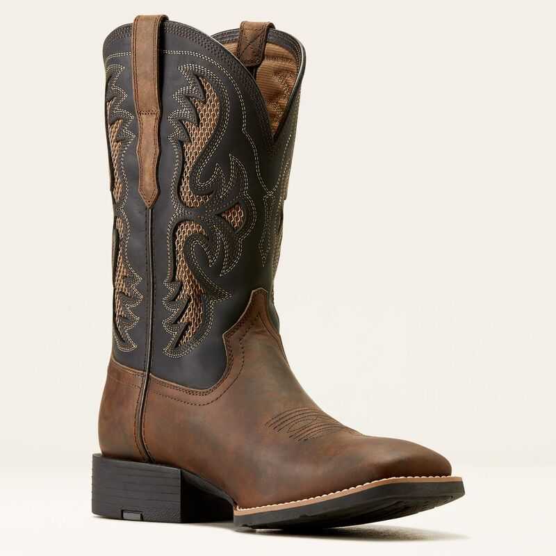 Ariat Sport Fresco VentTEK Western Boot Brown | 815BFAKJG