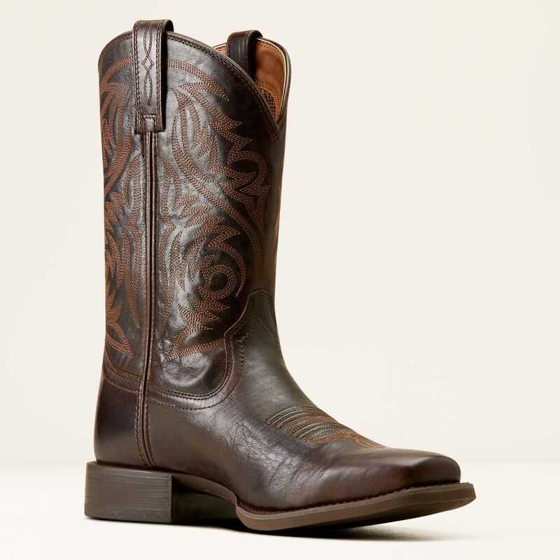 Ariat Sport Herdsman Cowboy Boot Chocolate | 348HRIUOY