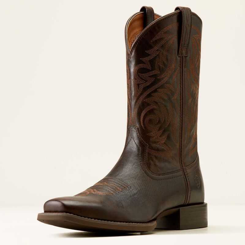 Ariat Sport Herdsman Cowboy Boot Chocolate | 348HRIUOY