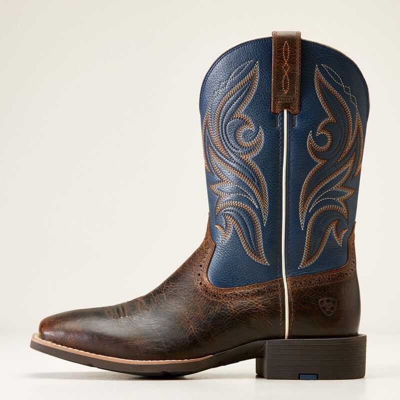 Ariat Sport Knockout Western Boot Dark Whiskey | 284GLOPQK