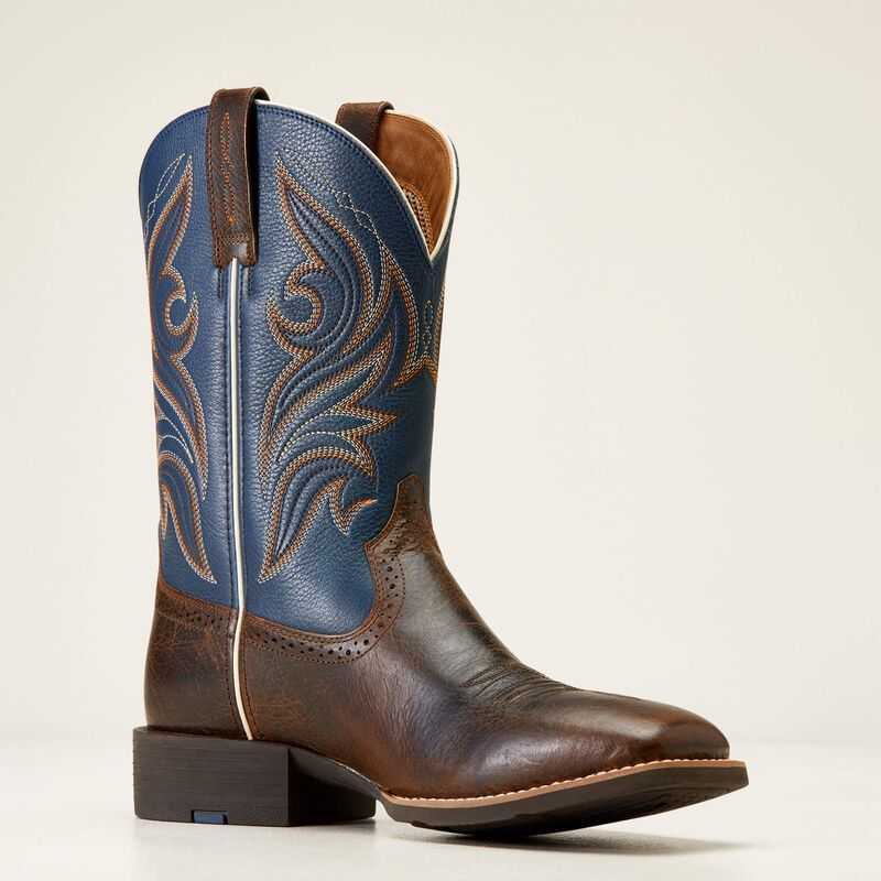 Ariat Sport Knockout Western Boot Dark Whiskey | 284GLOPQK