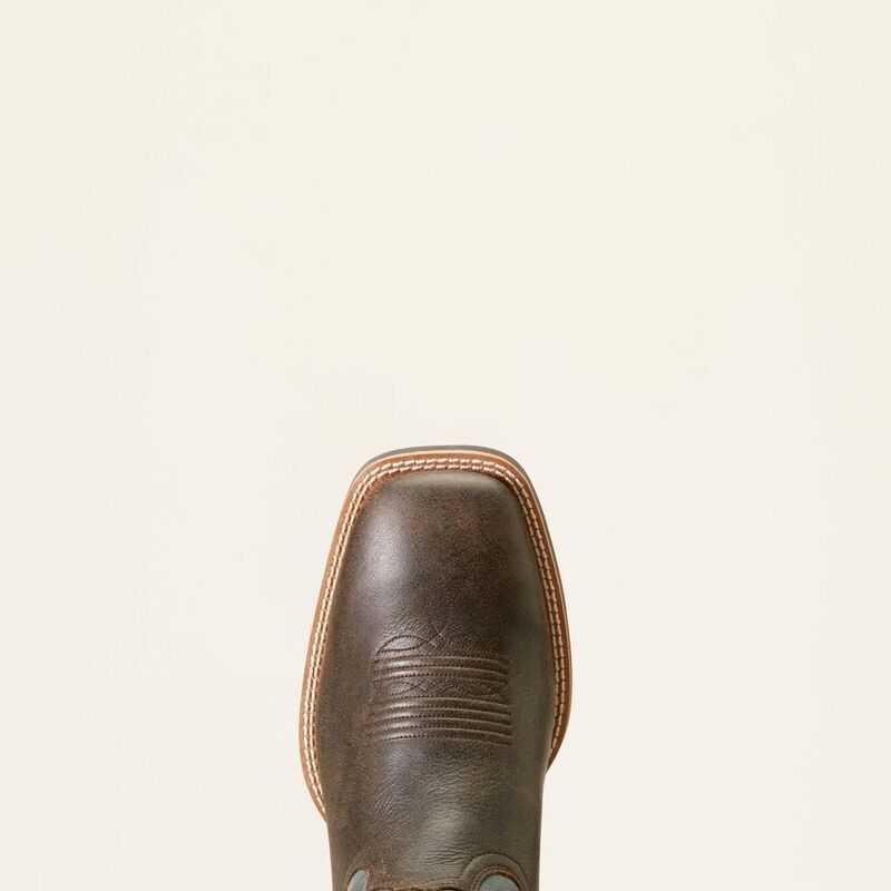 Ariat Sport Latigo Western Boot Chocolate Brown | 684NVDLEY