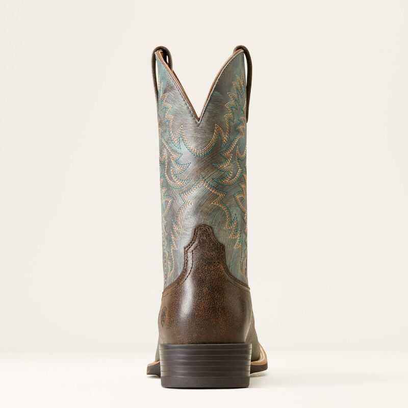 Ariat Sport Latigo Western Boot Chocolate Brown | 684NVDLEY