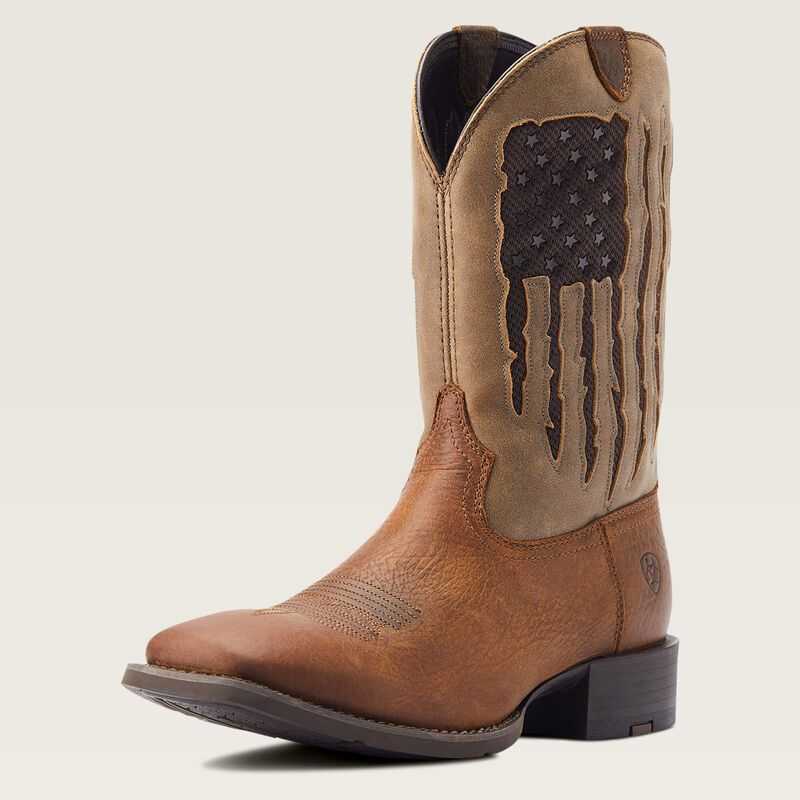 Ariat Sport My Country VentTEK Western Boot Brown | 967HZWPAQ